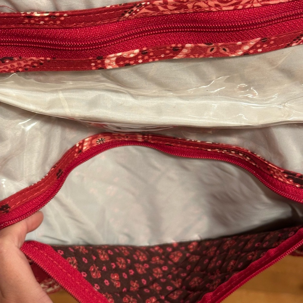 Vera Bradley Paisley Pattern Travel Hanging Folding Toiletry Bag Organizer A23 - Picture 7 of 9